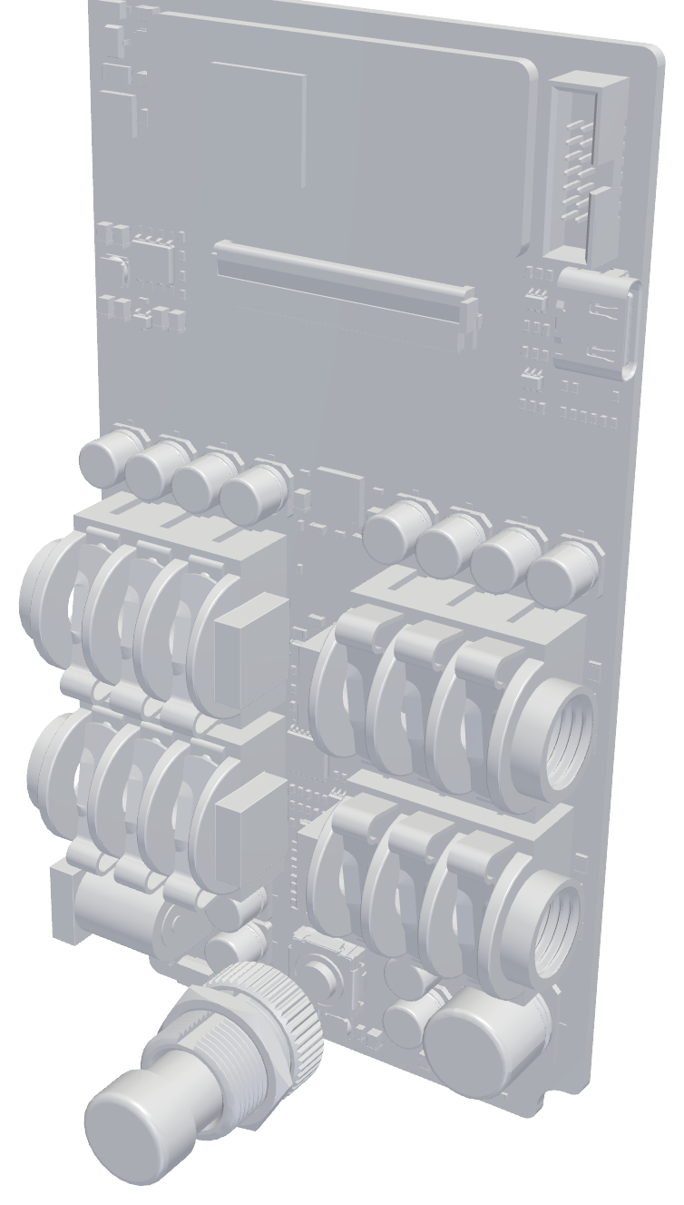 HLDZPLATFORM V2 DSP board render