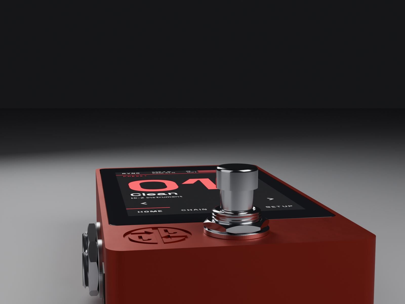 RYNO pedal, pre-production CAD render